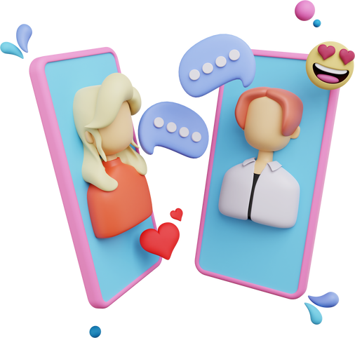 3D Comunication Chat People