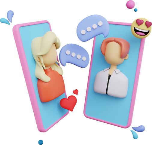 3D Comunication Chat People